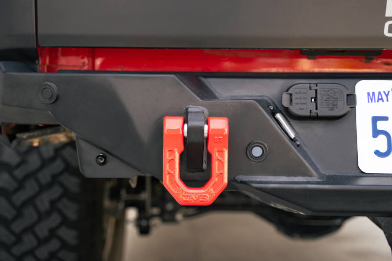 DV8 Offroad Bumper Accessories DV8 Offroad Elite Series D-Ring Shackles - Pair (Red)
