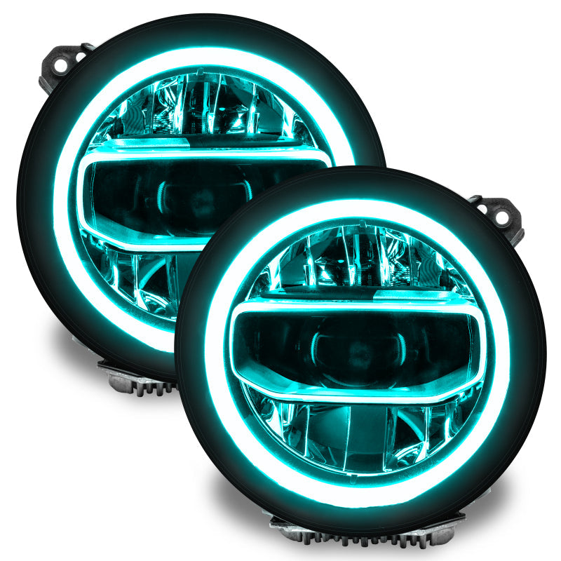 ORACLE Lighting Headlights Oracle Jeep Wrangler JL/Gladiator JT RGB+W Headlight DRL Upgrade Kit - ColorSHIFT 2 SEE WARRANTY