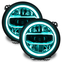 Load image into Gallery viewer, ORACLE Lighting Headlights Oracle Jeep Wrangler JL/Gladiator JT RGB+W Headlight DRL Kit - ColorSHIFT w/o Cntrl SEE WARRANTY