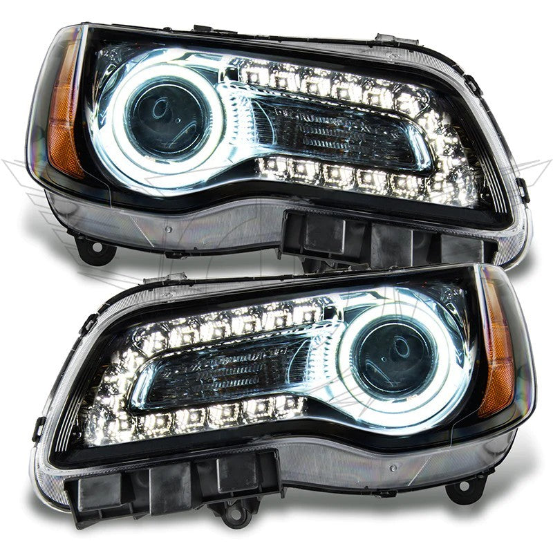 ORACLE Lighting Headlights Oracle 11-14 Chrysler 300C SMD HL - Black - NON HID - Blue