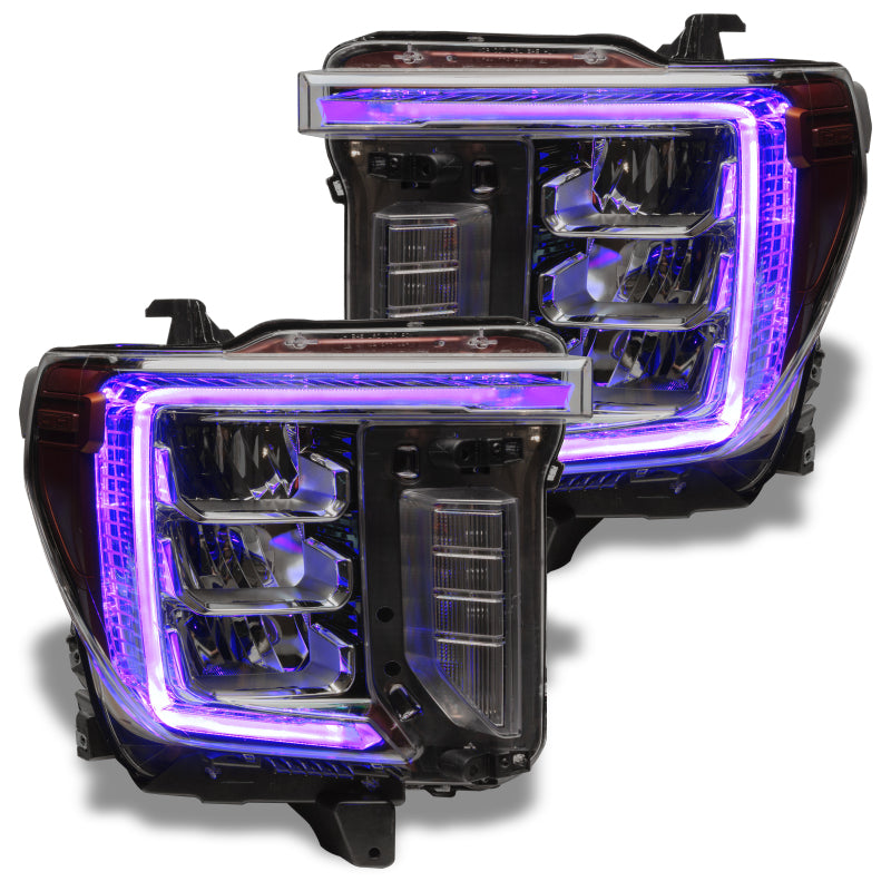 ORACLE Lighting Headlights Oracle 20-21 GMC Sierra 2500 HD RGB+W Headlight DRL Kit - w/ Simple Controller SEE WARRANTY