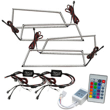 Load image into Gallery viewer, ORACLE Lighting Headlights Oracle Chevy Silverado 03-06 Square Halo Kit - ColorSHIFT w/ Simple Controller SEE WARRANTY