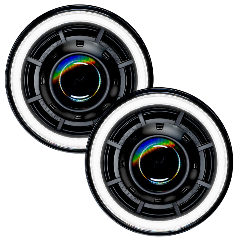 ORACLE Lighting Headlights Oracle Oculus 7in Bi-LED Projector Headlights for Jeep Wrangler JK - 6000K SEE WARRANTY