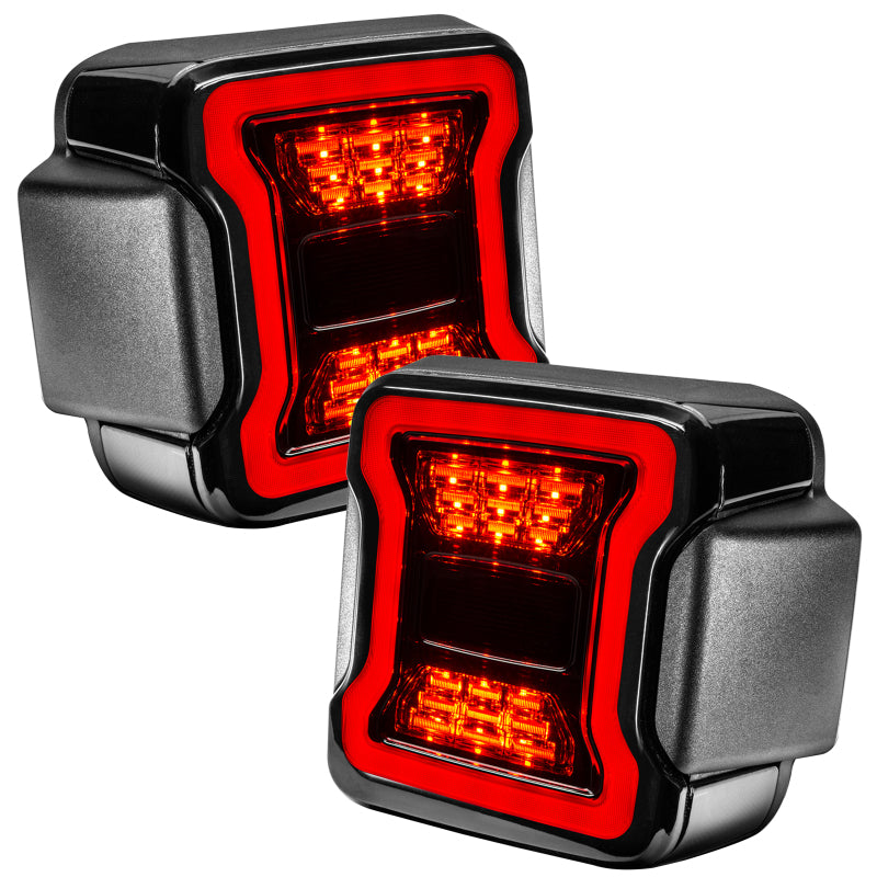 ORACLE Lighting Tail Lights Oracle Jeep Wrangler JL Black Series LED Tail Lights