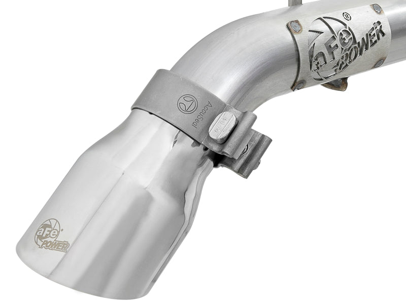 aFe Axle Back aFe MACH Force-Xp Axle-Back Exhaust System w/Polished Tip 18-20 Jeep Wrangler L4-2.0T / V6-3.6L