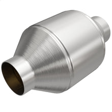 Load image into Gallery viewer, Magnaflow Catalytic Converter Universal MagnaFlow Conv Univ 2.5in Inlet/Outlet Center/Center Round 3in Body L x 5in W x 8.75in Overall L