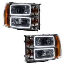 Load image into Gallery viewer, ORACLE Lighting Headlights Oracle 07-13 GMC Sierra SMD HL - Square Ring Design - White SEE WARRANTY