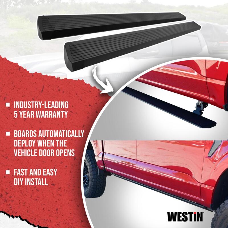 Westin Running Boards Westin 07-18 Chevrolet Silverado Pro-e Electric Running Boards - Textured Black