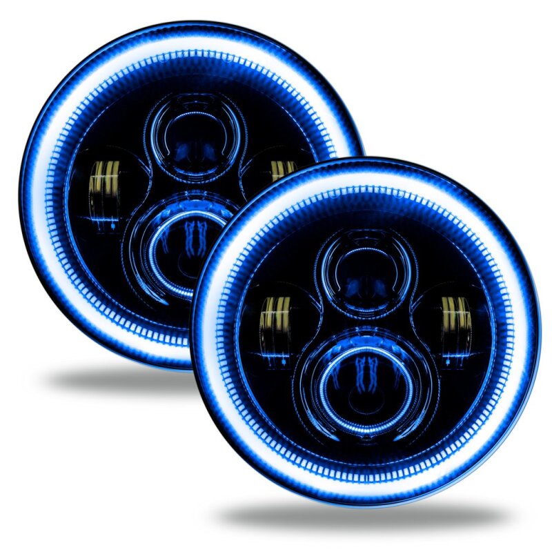 ORACLE Lighting Headlights Oracle Jeep Wrangler JL/Gladiator JT 7in. High Powered LED Headlights (Pair) - Dynamic SEE WARRANTY