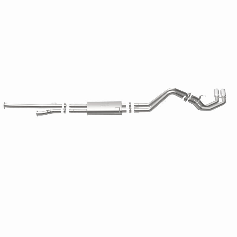 Magnaflow Catback MagnaFlow 14 Toyota Tundra V8 4.6L/5.7L Stainless C/b Exhaust Dual same side pass. rear tire