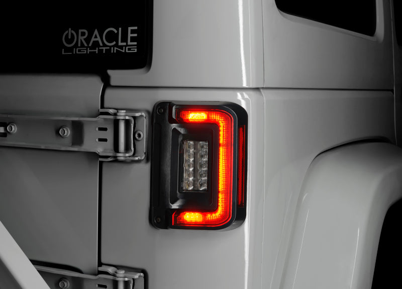 ORACLE Lighting Tail Lights Oracle 07-17 Jeep Wrangler JK Flush Mount LED Tail Lights - Tinted