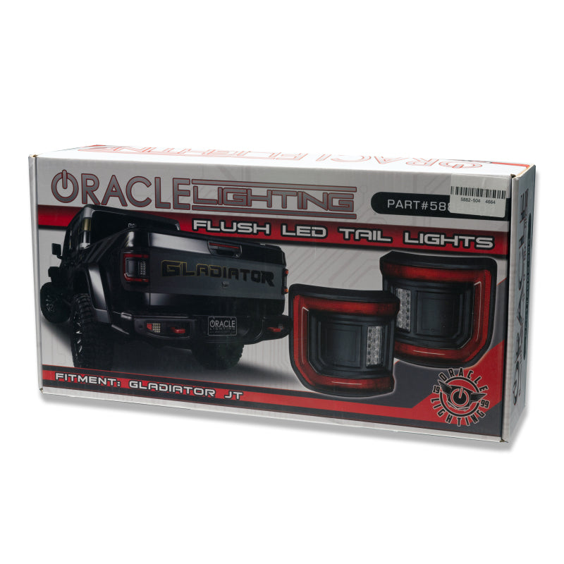 ORACLE Lighting Tail Lights Oracle 2020+ Jeep Gladiator JT Flush Mount LED Tail Lights -  Tinted Lens
