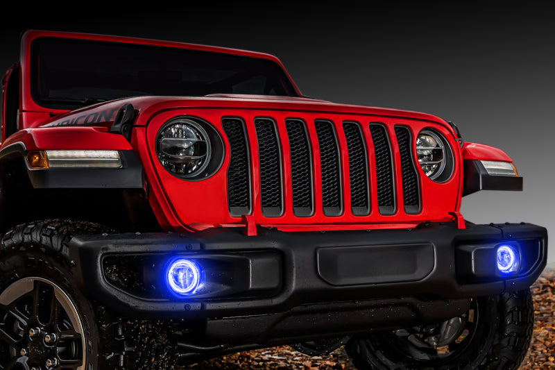 ORACLE Lighting Fog Lights Oracle Jeep Wrangler JL/Gladiator JT LED Surface Mount Fog Light Halo Kit - ColorSHIFT SEE WARRANTY