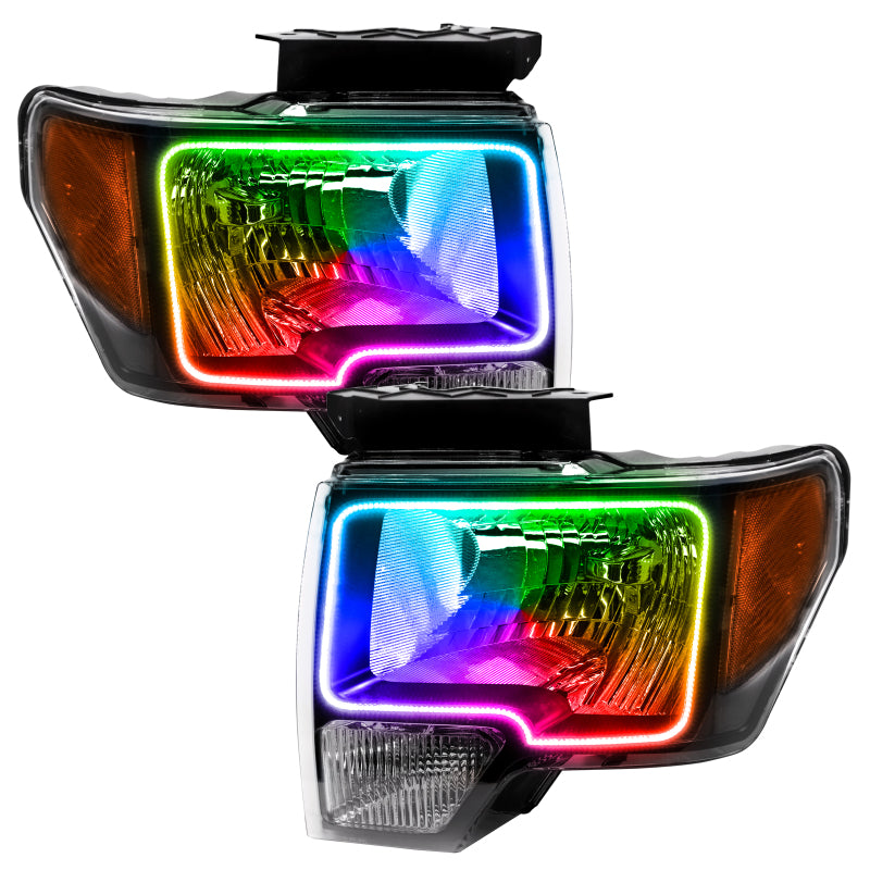 ORACLE Lighting Headlights Oracle 09-14 Ford F-150 LED HL - Black - ColorSHIFT w/o Controller SEE WARRANTY