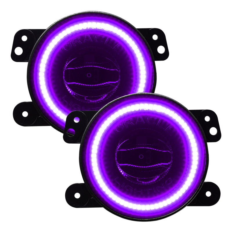 ORACLE Lighting Fog Lights Oracle Jeep Wrangler JK/JL/JT High Performance W LED Fog Lights - ColorSHIFT - Dynamic SEE WARRANTY