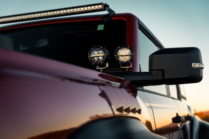 Rigid Industries Light Bars & Cubes Rigid Industries 360-Series 4in LED Off-Road Spot Beam - RGBW (Pair)