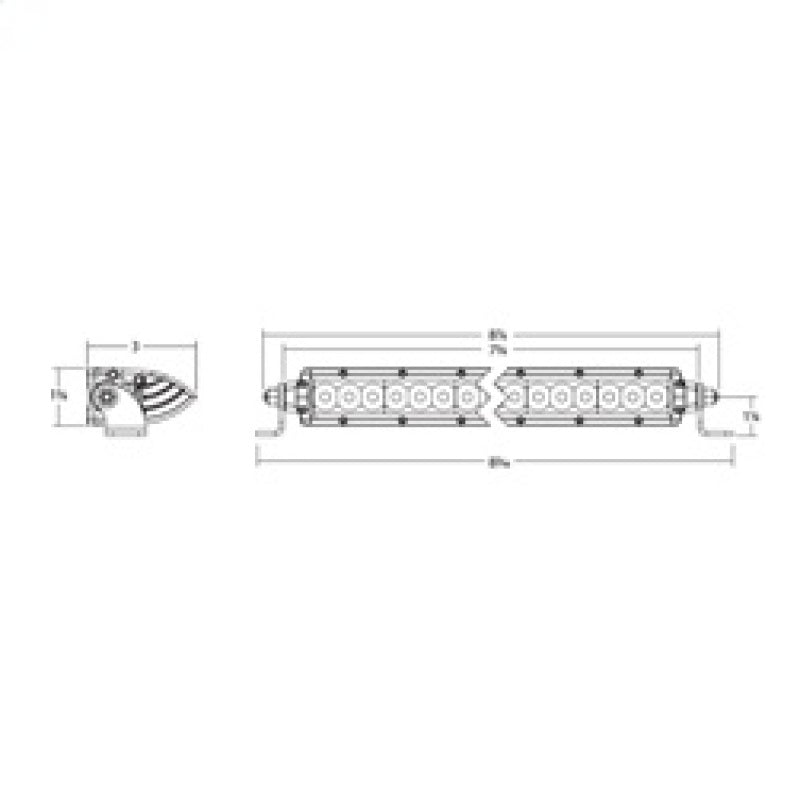 Rigid Industries Light Bars & Cubes Rigid Industries SR-Series SAE 6in. w/ Amber PRO Lens (Pair)