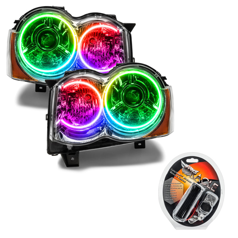 ORACLE Lighting Headlights Oracle 08-10 Jeep Grand Cherokee SMD HL - HID - ColorSHIFT SEE WARRANTY
