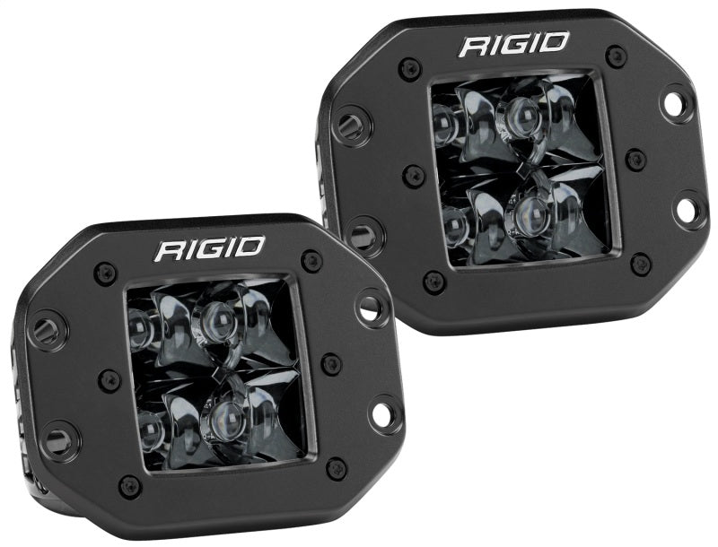 Rigid Industries Light Bars & Cubes Rigid Industries D2 - Midnight Edition Flush Mount Spot Lights