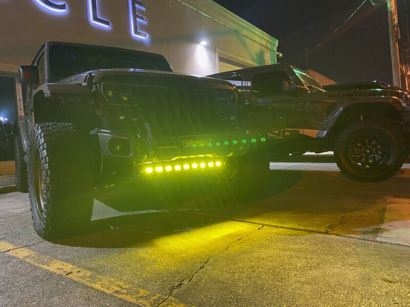 ORACLE Lighting Skid Plates ORACLE Lighting 2019+ Jeep Wrangler JL Skid Plate w/ Integrated LED Emitters - Yellow SEE WARRANTY