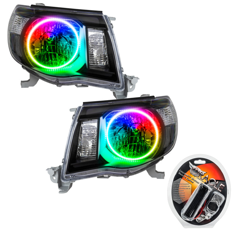 ORACLE Lighting Headlights Oracle 05-11 Toyota Tacoma SMD HL - Black - ColorSHIFT SEE WARRANTY