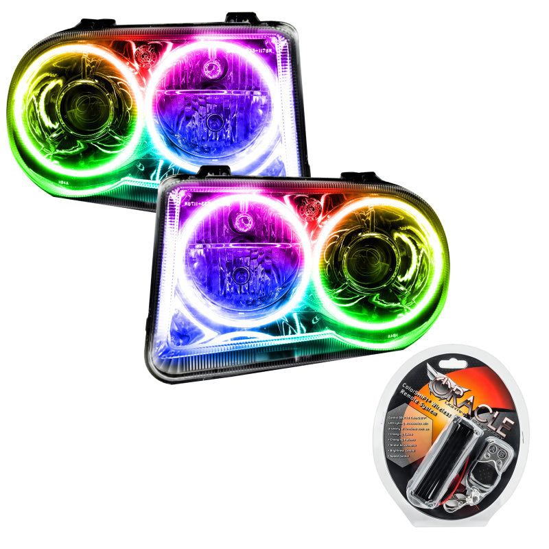 ORACLE Lighting Headlights Oracle 05-10 Chrysler 300C V8 SMD HL - Non HID - ColorSHIFT w/ RF Controller SEE WARRANTY