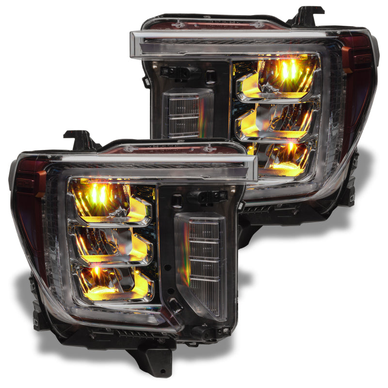 ORACLE Lighting Headlights Oracle 19-21 Silverado/Sierra 1500 RGB Demon Eye Headlight Kit - w/o Controller SEE WARRANTY