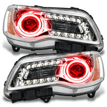 Load image into Gallery viewer, ORACLE Lighting Headlights Oracle 11-14 Chrysler 300C NON HID LED Halo Headlights Chrome Housing - Red