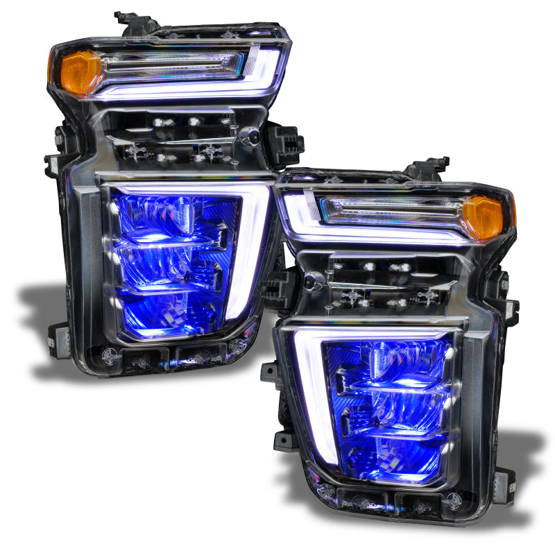 ORACLE Lighting Headlights Oracle 20-21 Chevy Silverado HD 2500RGB Headlight Demon Eye Kit - w/o Controller SEE WARRANTY