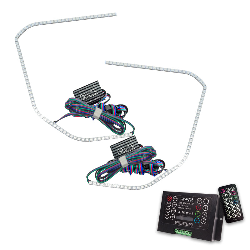 ORACLE Lighting Headlights Oracle GMC Yukon 15-20 Halo Kit - ColorSHIFT w/ 2.0 Controller SEE WARRANTY
