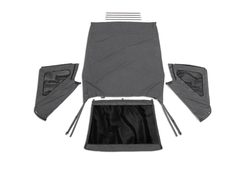 Rampage Soft Tops Rampage 2007-2018 Jeep Wrangler(JK) Unlimited Frameless Soft Top Kit - Black Diamond