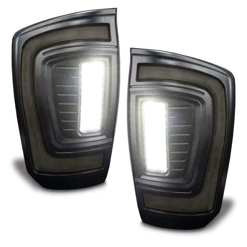 ORACLE Lighting Tail Lights Oracle Lighting 16-23 Gen 3 Toyota Tacoma Black Series Flush Style LED Tail Lights SEE WARRANTY