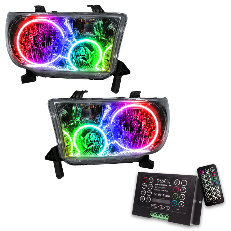ORACLE Lighting Headlights Oracle 07-13 Toyota Tundra SMD HL - ColorSHIFT w/ 2.0 Controller SEE WARRANTY
