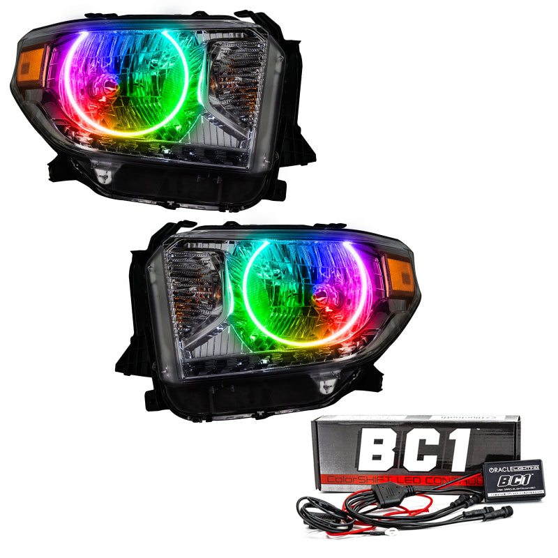 ORACLE Lighting Headlights Oracle 14-17 Toyota Tundra SMD HL - ColorSHIFT w/ BC1 Controller