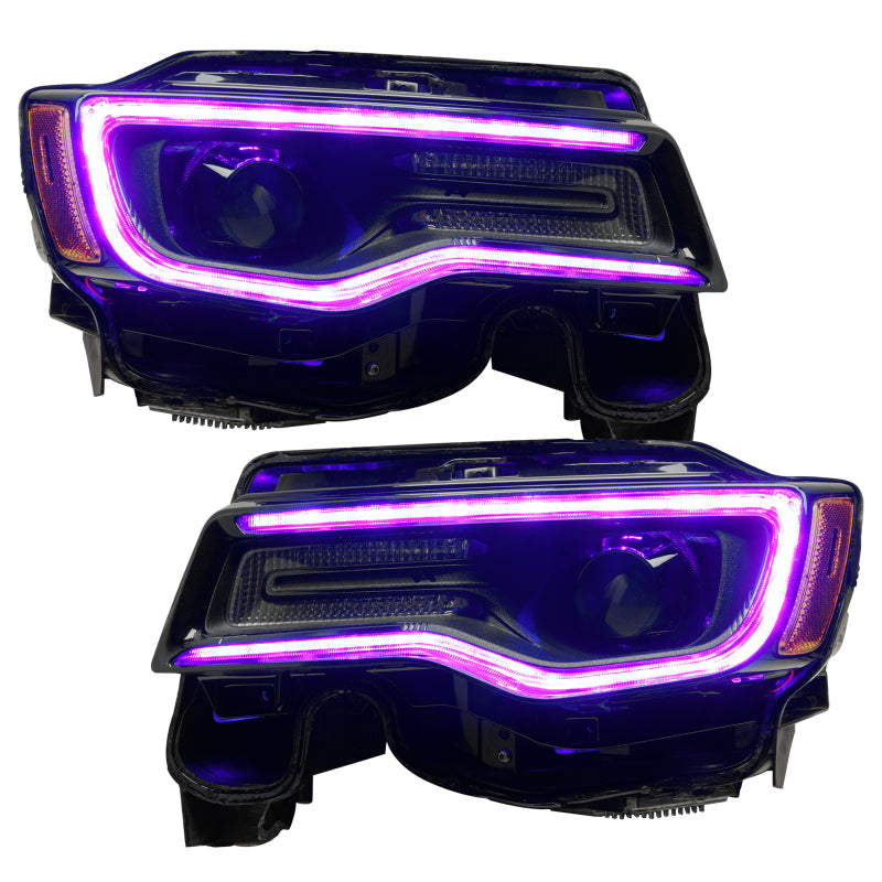 ORACLE Lighting Headlights Oracle 1421 Jeep Grand Cherokee Dynamic Headlight DRL Upgrade Kit  ColorSHIFT Dynamic SEE WARRANTY