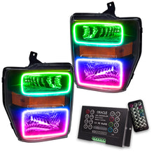Load image into Gallery viewer, ORACLE Lighting Headlights Oracle 08-10 Ford F250/350 LED HL - Black - ColorSHIFT w/ 2.0 Controller SEE WARRANTY