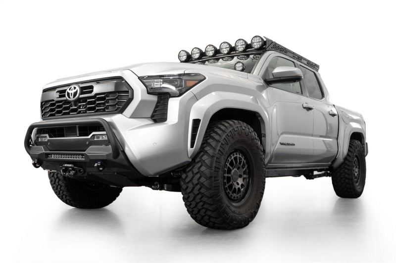 Addictive Desert Designs Bumpers - Steel ADD 2024+ Toyota Tacoma Stealth Center Mount Winch Front Bumper w/ Top Hoop