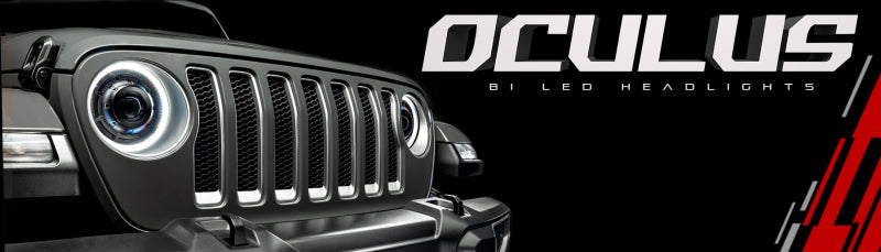ORACLE Lighting Headlights Oracle Jeep Wrangler JL Oculus Bi-LED Projector Headlights- Graphite Metallic - 5500K SEE WARRANTY