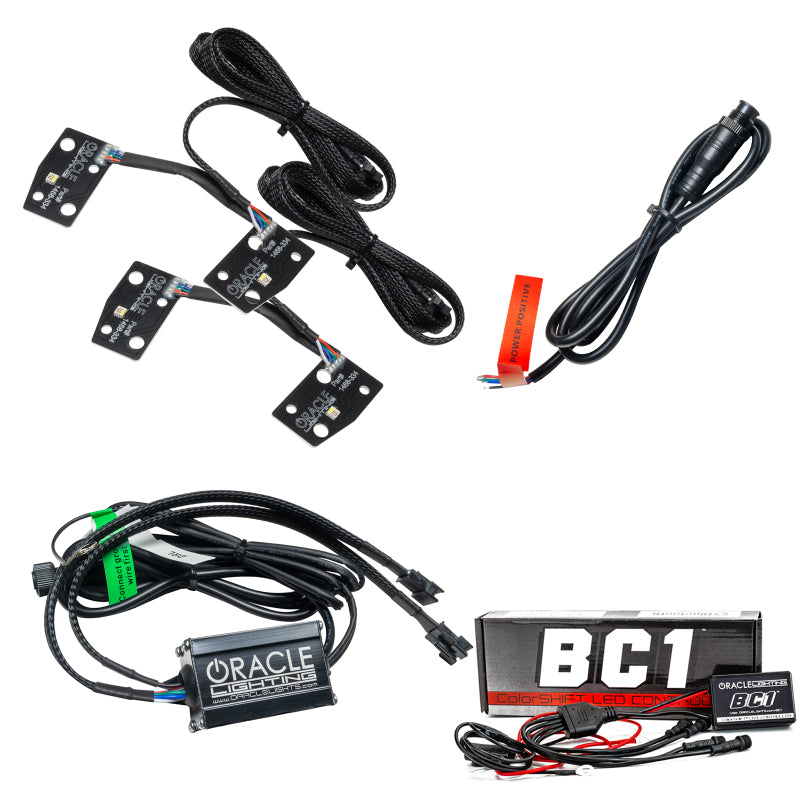 ORACLE Lighting Headlights Oracle 2021 Ford Bronco DRL Upgrade w/ Halo Kit - ColorSHIFT w/ BC1 Controller SEE WARRANTY