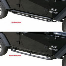 Load image into Gallery viewer, Rampage Side Steps Rampage 2007-2018 Jeep Wrangler(JK) Srs Side Bar Rockerguard Step - Black