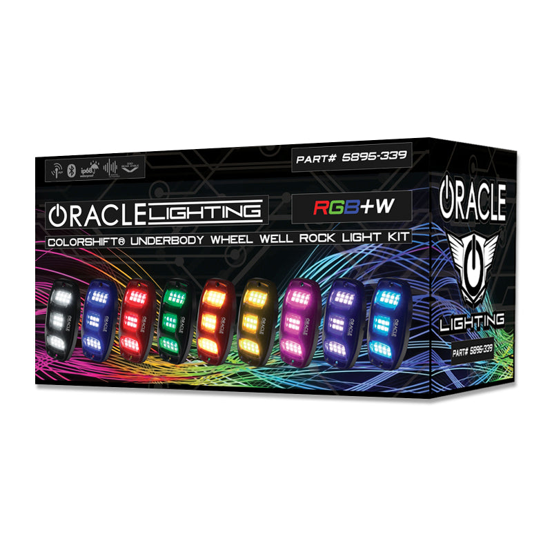 ORACLE Lighting Light Bars & Cubes Oracle Underbody  RGB+W Wheel Well Rock Light Kit - 4 PCS - ColorSHIFT SEE WARRANTY