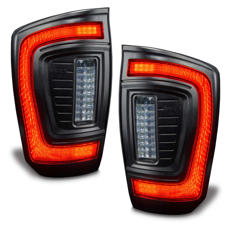 ORACLE Lighting Tail Lights Oracle Lighting 2016-2023 Gen 3 Toyota Tacoma Flush Style LED Tail Lights SEE WARRANTY
