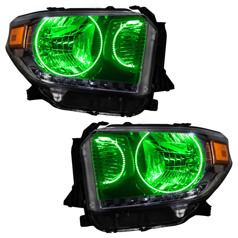 ORACLE Lighting Headlights Oracle 14-17 Toyota Tundra SMD HL - Dual Halo Kit - ColorSHIFT w/ BC1 Controller