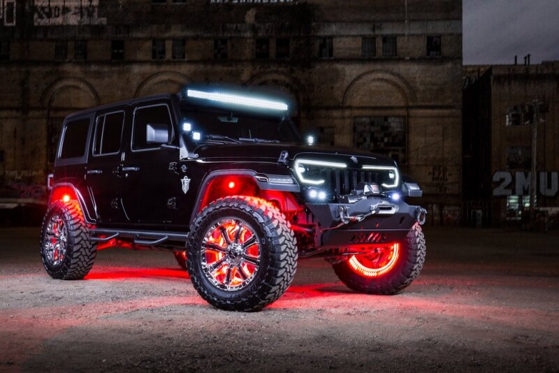 ORACLE Lighting Light Accessories and Wiring Oracle VECTOR Series Full LED Grille - Jeep Wrangler JL/JT - NA SEE WARRANTY