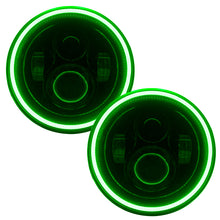 Load image into Gallery viewer, ORACLE Lighting Headlights Oracle 7in High Powered LED Headlights - Black Bezel - Green