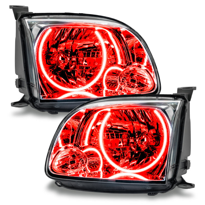 ORACLE Lighting Headlights Oracle Lighting 0506 Toyota Tundra Regular/Accessible PreAssembled Halo Headlights Red SEE WARRANTY