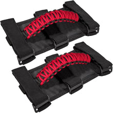 Load image into Gallery viewer, Offroad Trading Company Roll Bar Grab Handles for Jeep Wrangler, Gladiator, and CJs-Red OTC