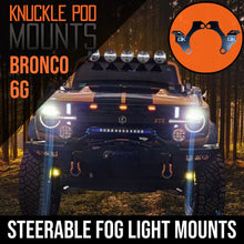 Load image into Gallery viewer, Ford Bronco Steerable Knuckle Pod Light Mounts (2021+)