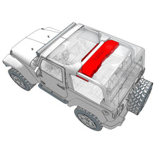 Load image into Gallery viewer, Jeep JK/JKU Overhead Sound Bar System Fits 4 X 8" Speakers (Not included) 4 X Tweeters PRO-TW4L and 2 X Drivers PRO-DRNSC1.5 and Harness Included- Red