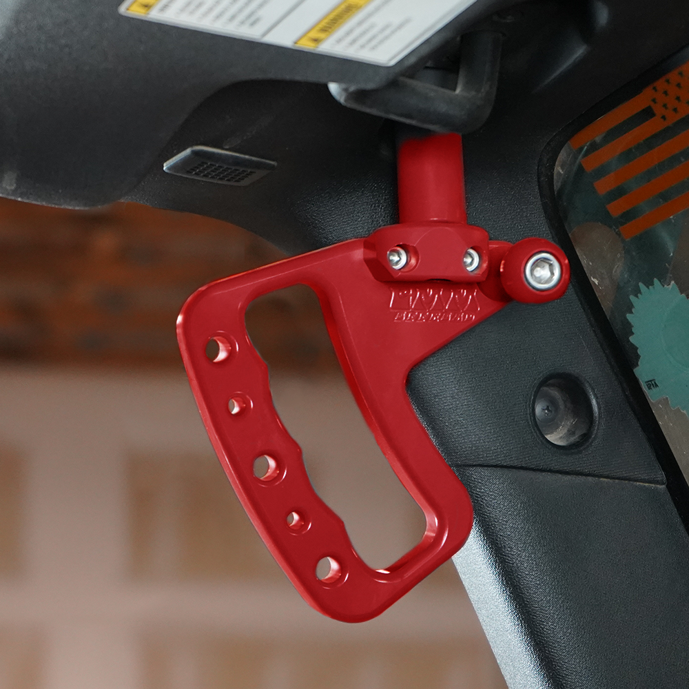 CMM Offroad Jeep 1" / red JK & JKU Front Loop Grab Handles